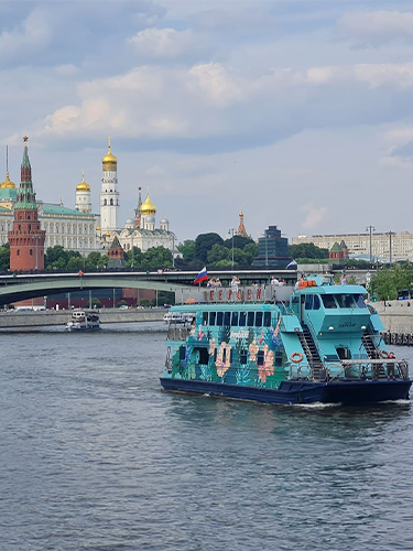 Круговой на двухпалубном теплоходе по Химкинскому водохранилищу