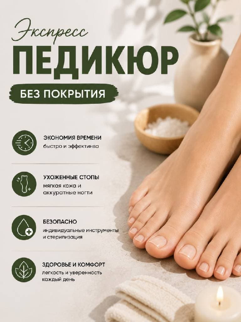 Женский экспресс-педикюр
