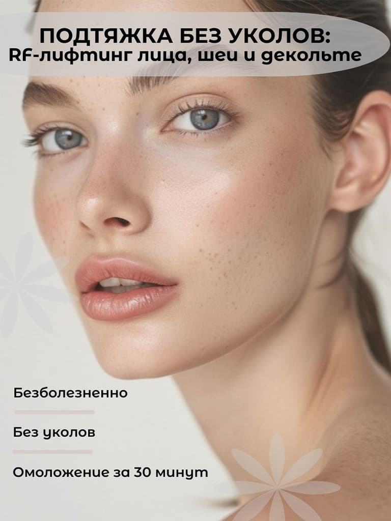 Подтяжка без уколов: RF-лифтинг лица, шеи и декольте
