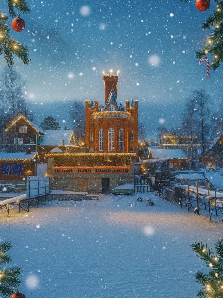 Новогодние каникулы в замке на озере Увильды