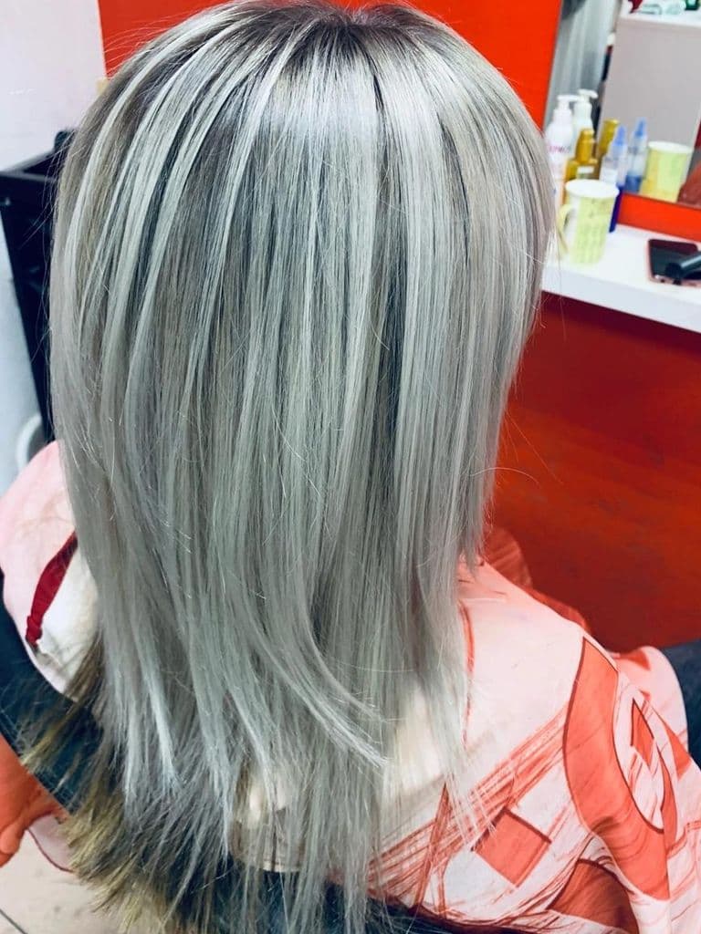 на мелирование волос Schwarzkopf + тонирование краской Schwarzkopf, Kaaral + мытьё головы + укладка волос по форме стрижки