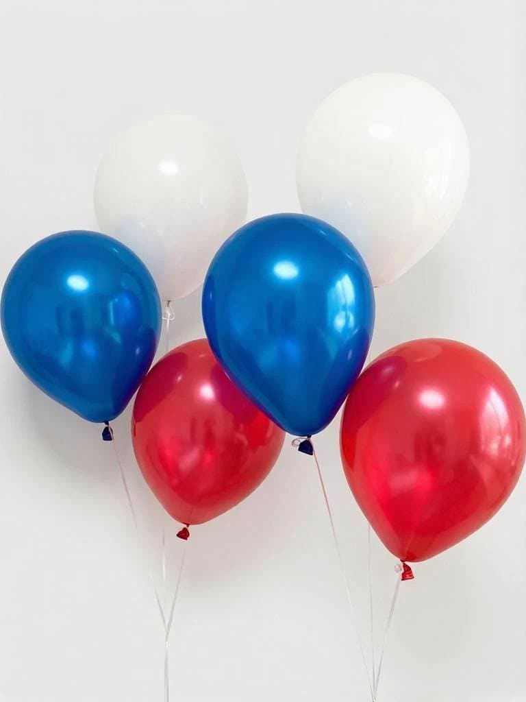 Фонтан из 3 латексных шаров