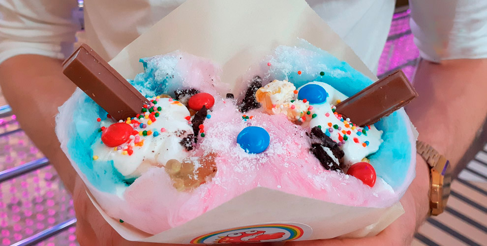 Сладкая вата и буррито Cotton Candy