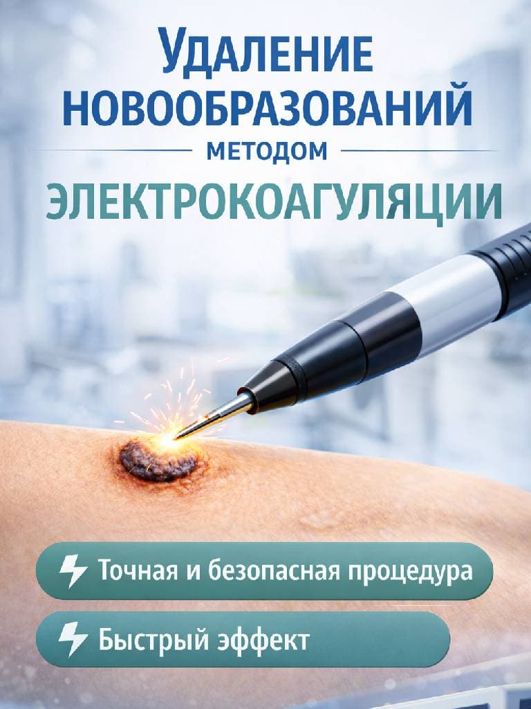 Удаление новообразований методом электрокоагуляции