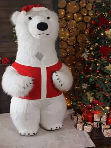 Выездное поздравление ростовой куклы на выбор: Белый мишка, Панда, Чебурашка или Коричневый мишка 2 м, 20 мин.