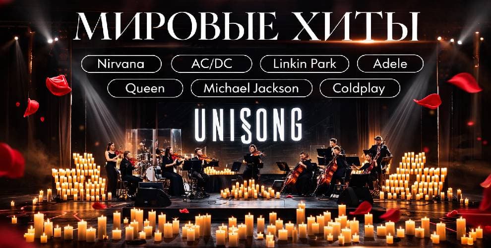 UNISONG мировые хиты от классики до рока при свечах