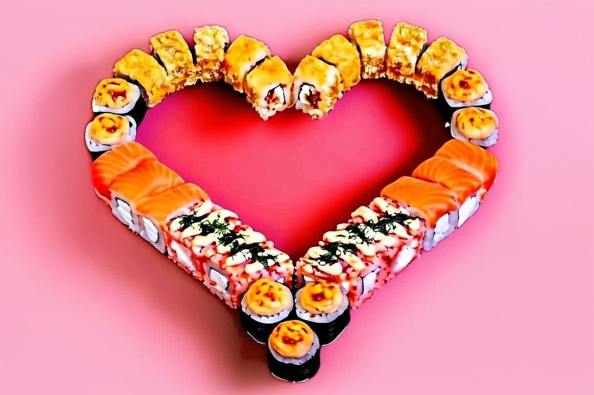 Сет «Дуэт» в форме сердца