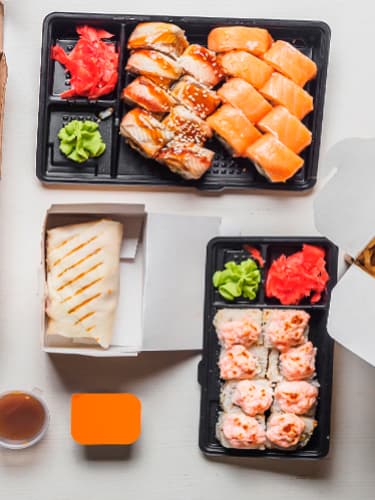 Меню службы доставки