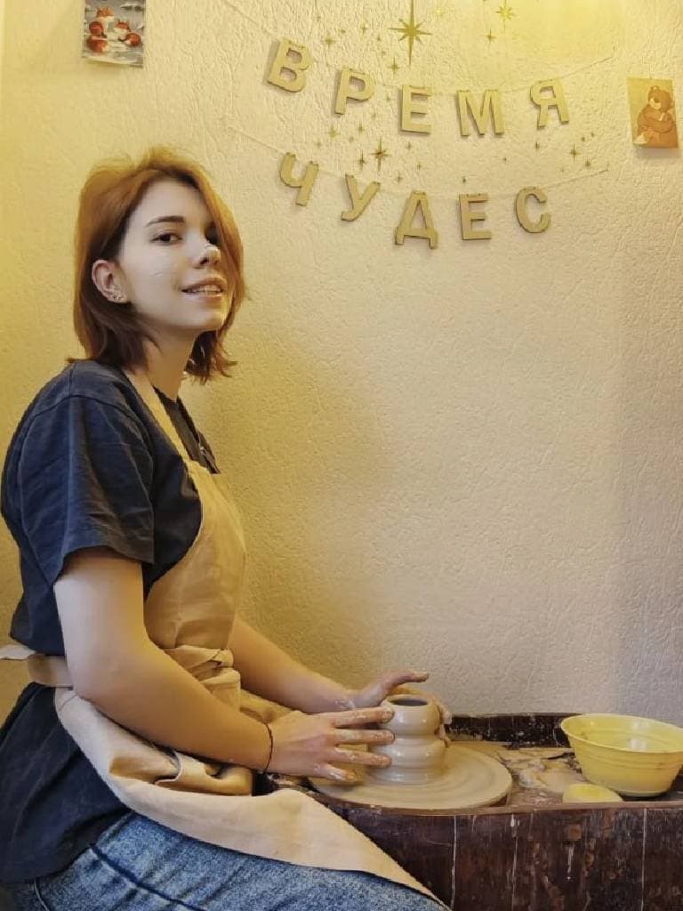 Мастер-класс за гончарным кругом