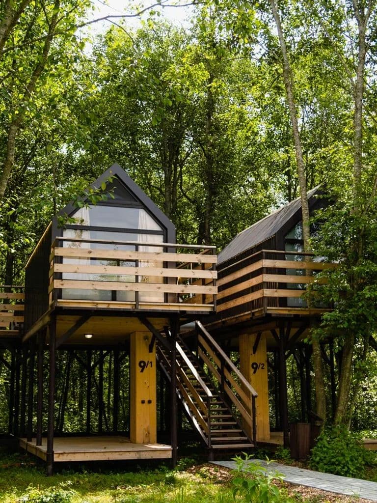 Проживание в доме на дереве «Дуэт»