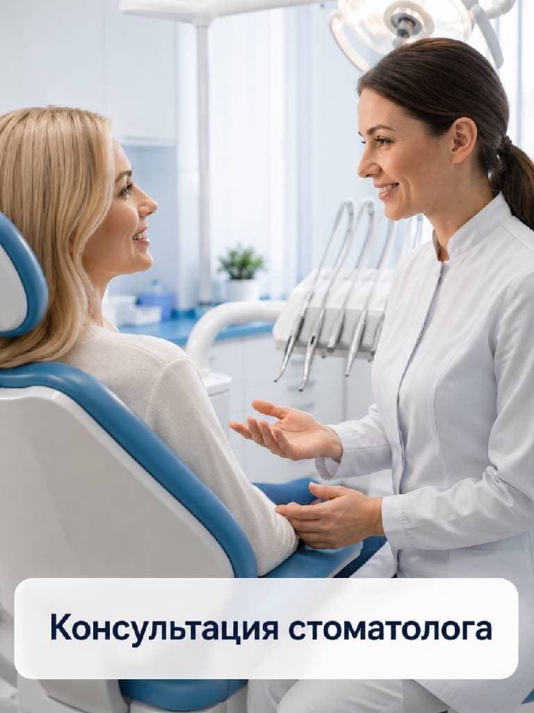 Консультация стоматолога с составлением плана лечения
