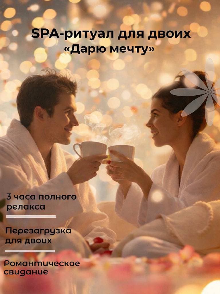 SPA-программа для двоих «Дарю мечту», 3 ч.