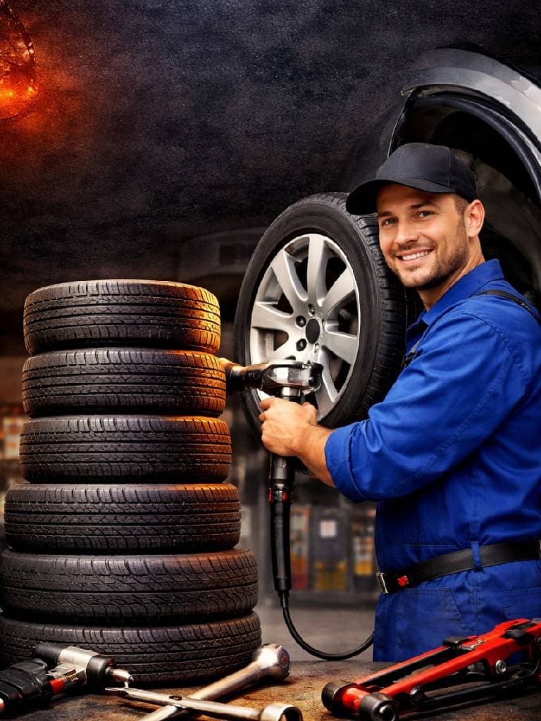 Комплексный шиномонтаж автомобиля