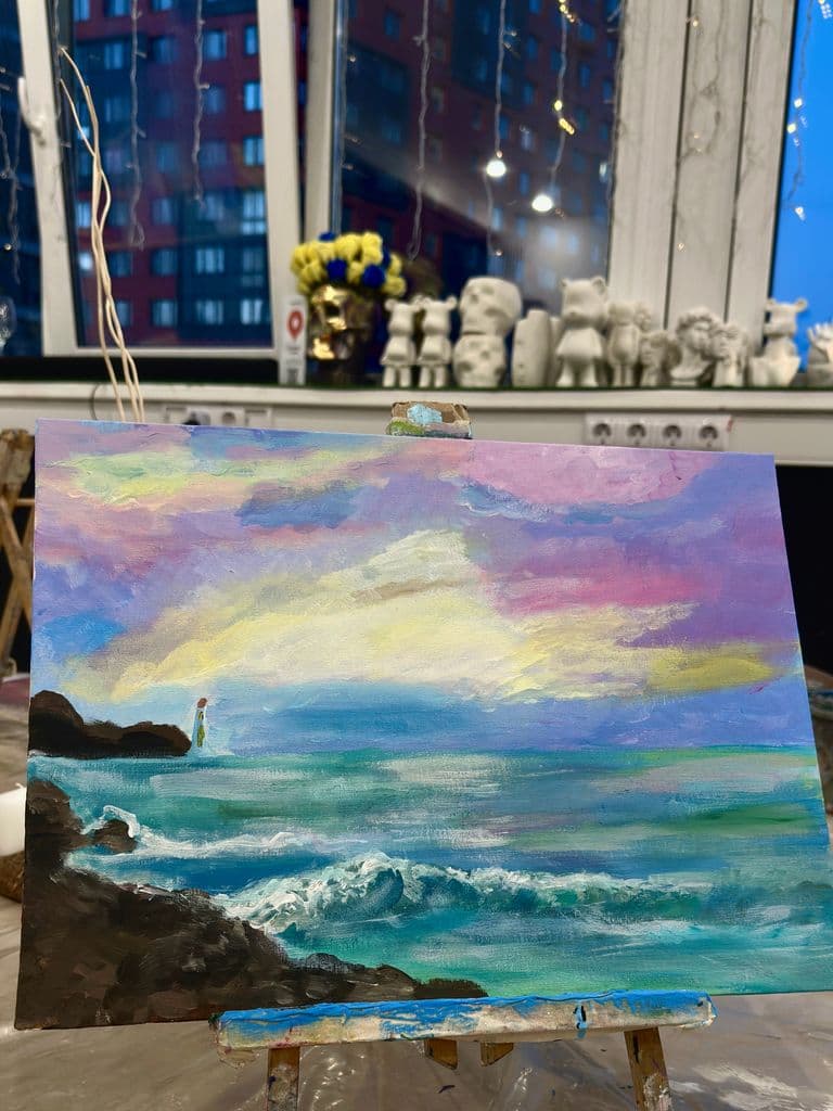 Мастер-класс по рисованию акрилом (сюжет L)