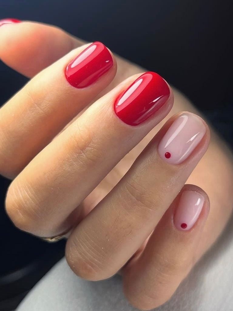 Комбинированный маникюр + покрытие гель-лаком (мастер Ольга)