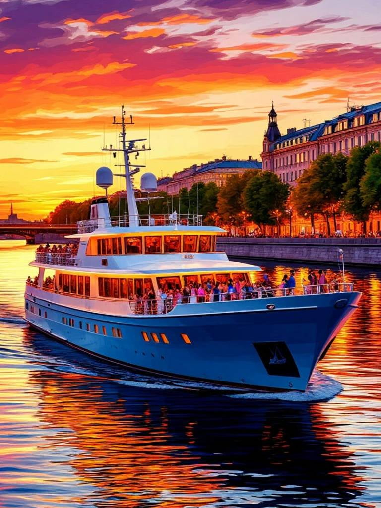 Снегири на волне: Речная дискотека по центру Москвы