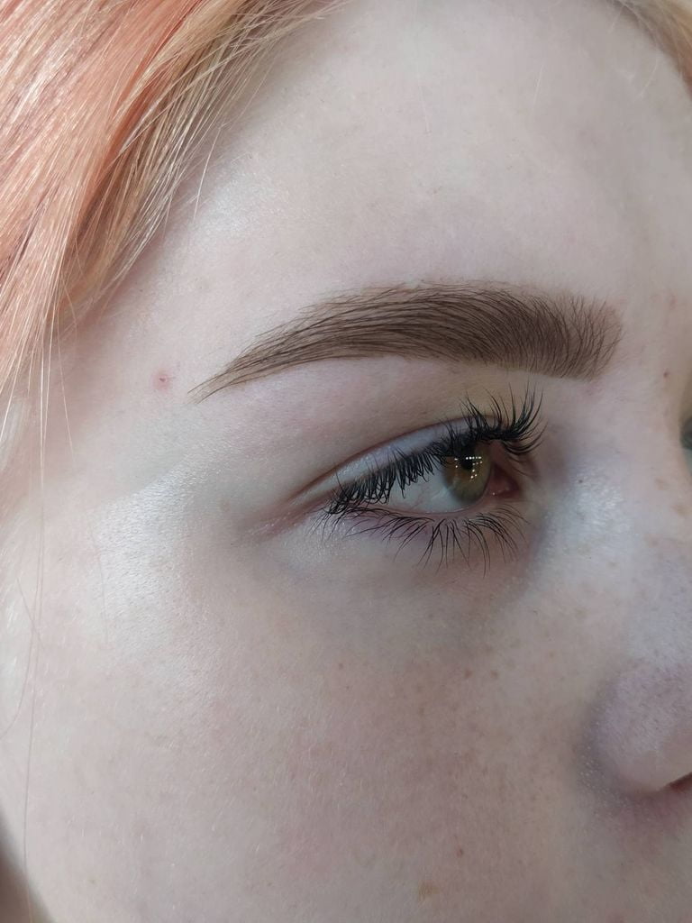 Коррекция + окрашивание краской + ламинирование бровей