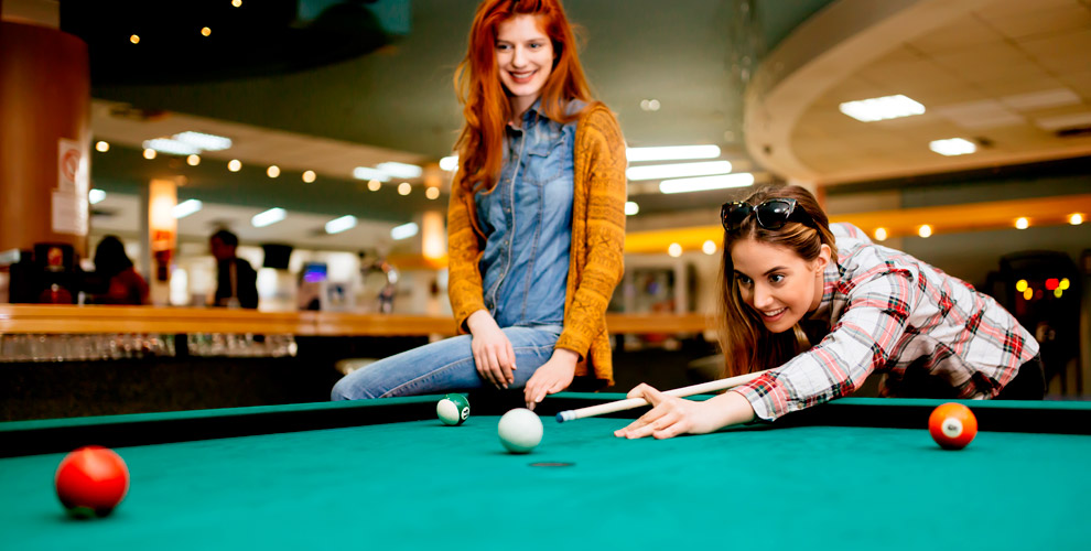 на игру в пул (американский бильярд) с 12:00 до 18:00