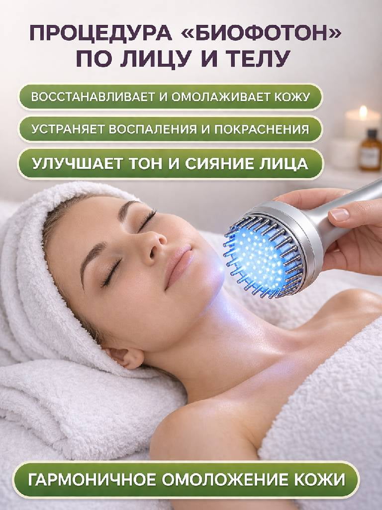 Процедура «Биофотон» по лицу и телу