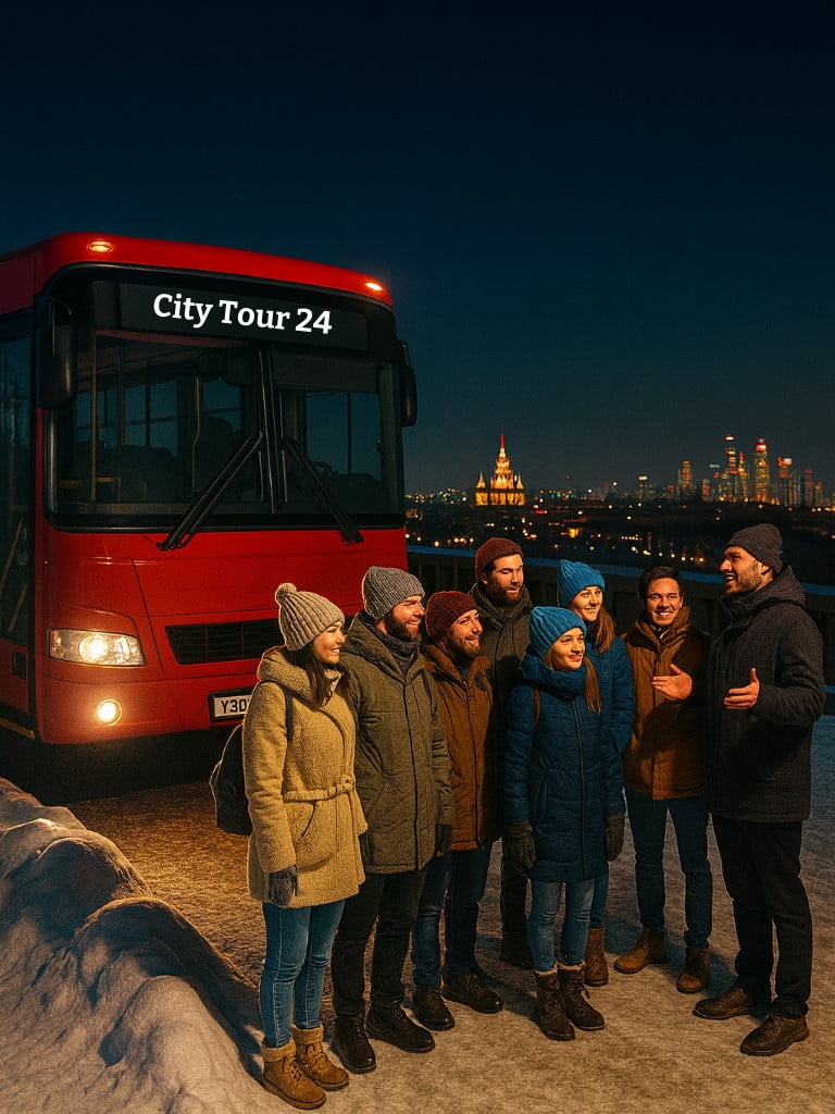 Автобусная вечерняя экскурсия «Три смотровые площадки Москвы»