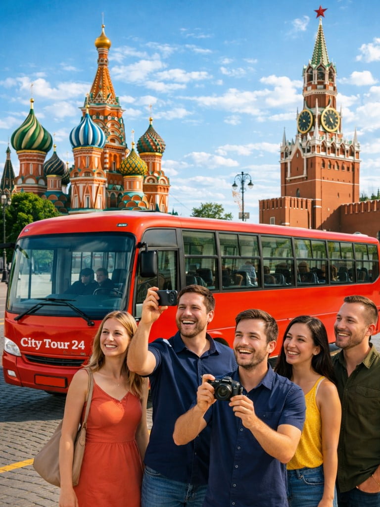 Обзорная экскурсия по Москве на автобусе от Красной Площади