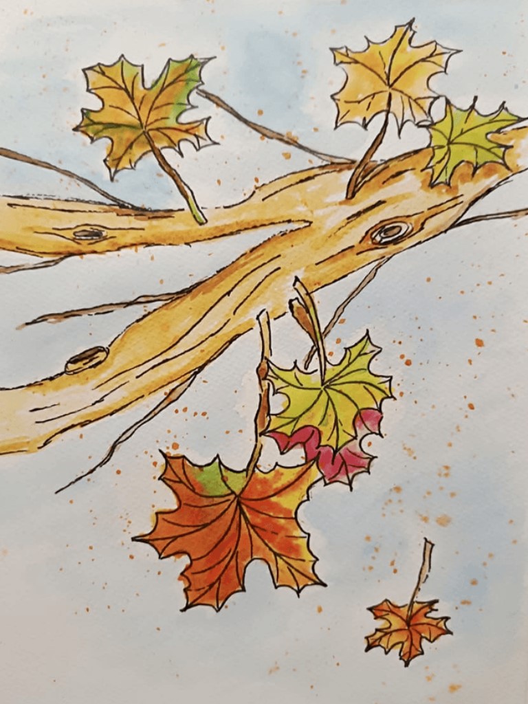 Мастер-класс «Радужные листья клёна»