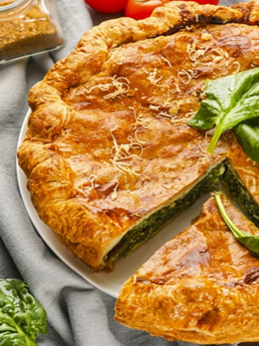 Пироги из слоёно-дрожжевого теста