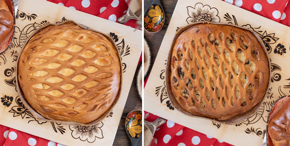 на меню сдобных пирогов