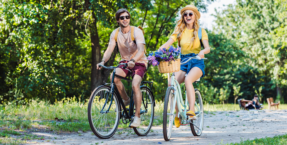 на диагностику + накачку шин велосипеда