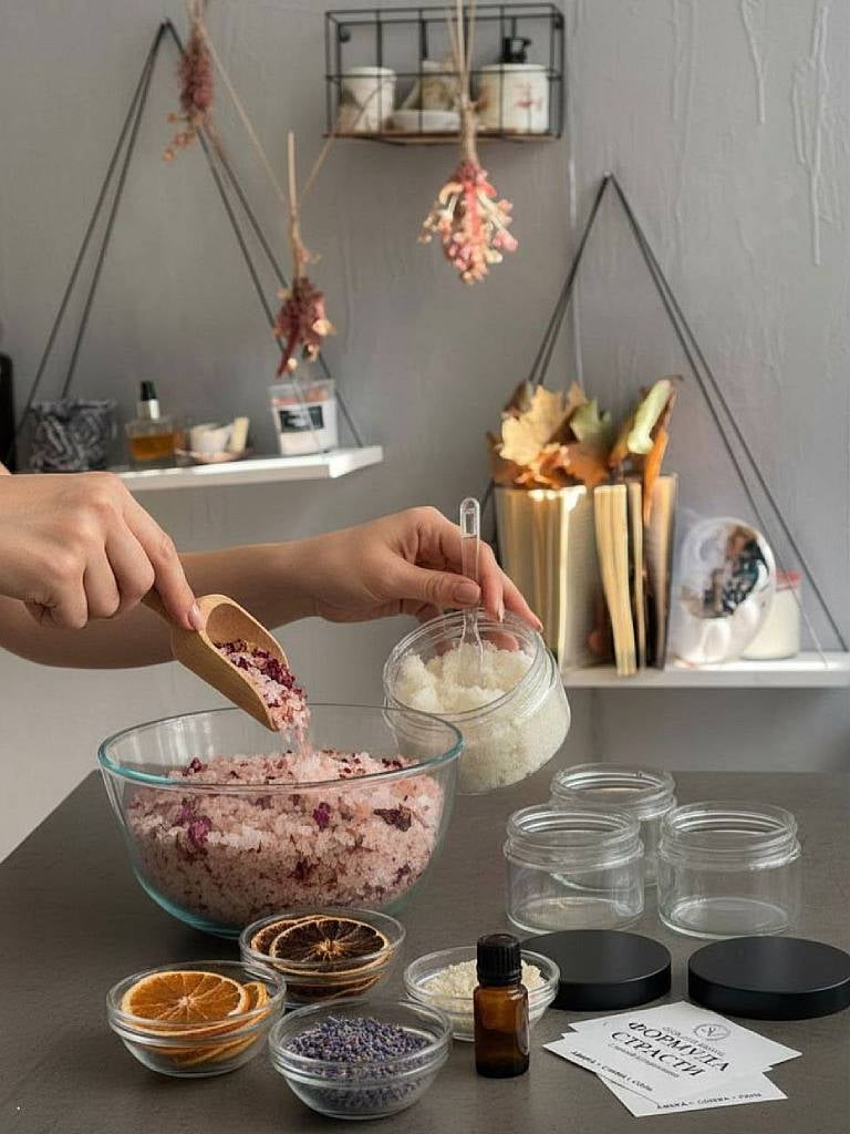 Мастер-класс «Соль для ванны + скраб для тела»