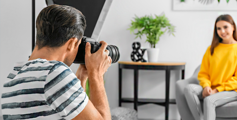 на студийную фотосессию для 1 человека