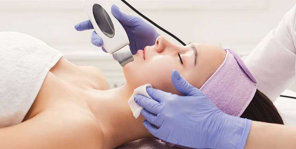 на 1 процедуру УЗ-чистки лица