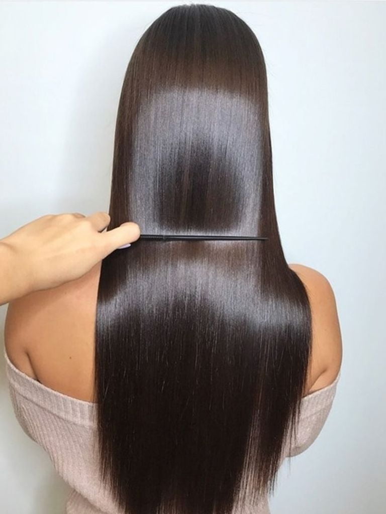 Кератиновое выпрямление волос