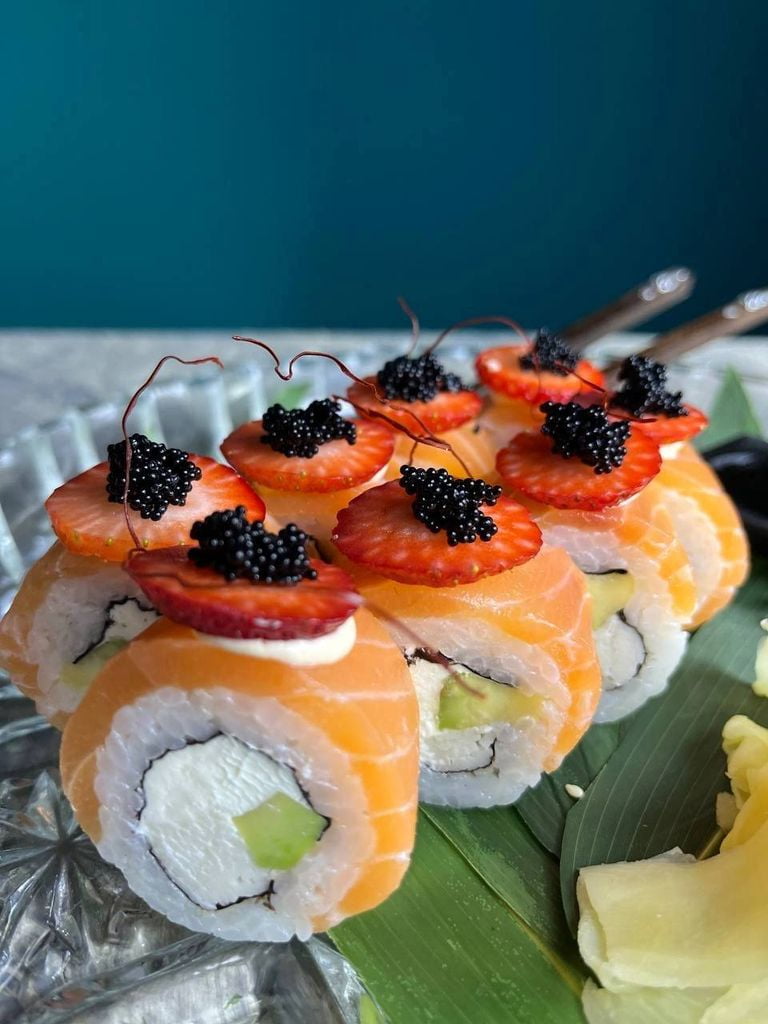 Меню роллов при первом заказе