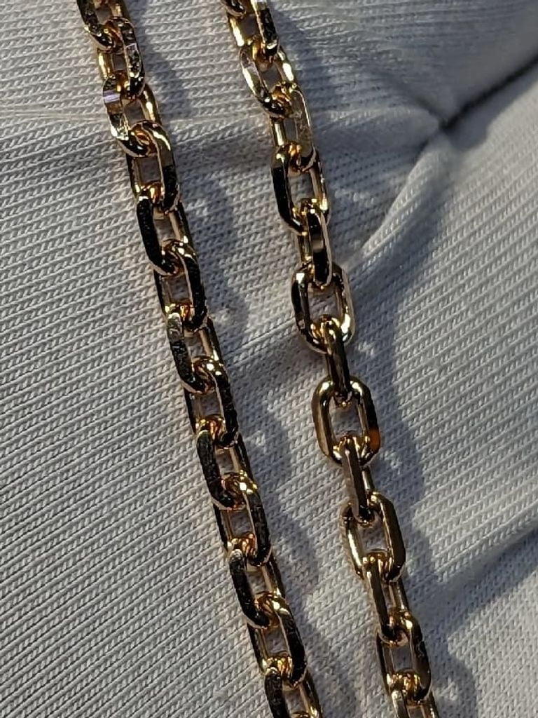 Изготовление золотого браслета, плетение «Якорное»