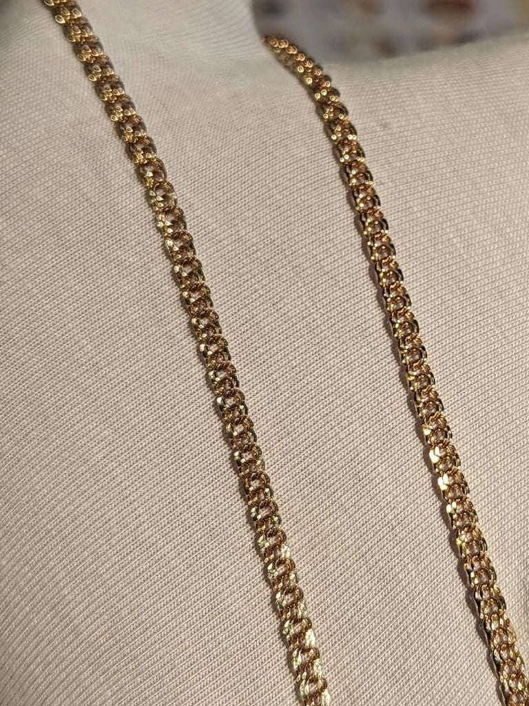 Изготовление цепочки с алмазной огранкой, плетение «Бисмарк»