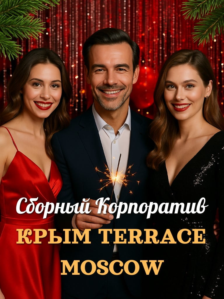 Сборный новогодний корпоратив в банкетном зале Крым Terrace