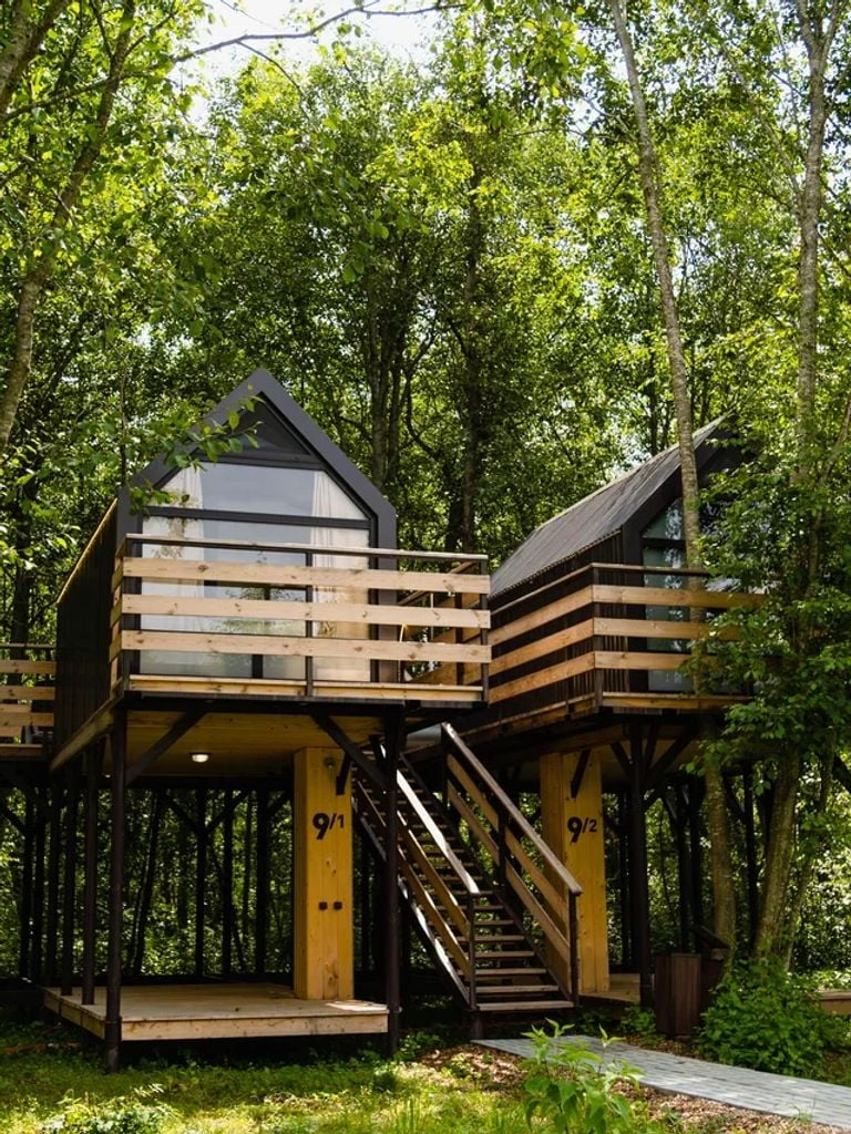 Проживание в доме на дереве «Дуэт»
