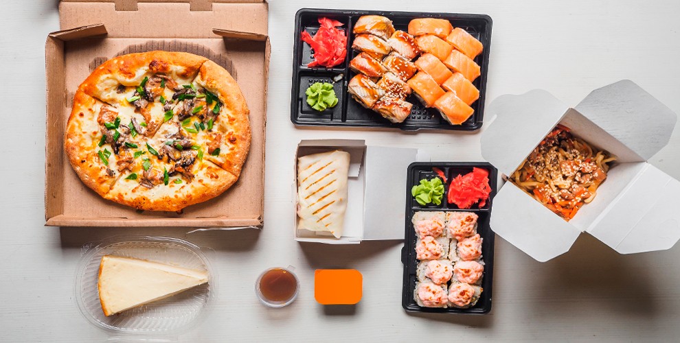 на все меню: сеты, роллы, пицца, гунканы, тортильи