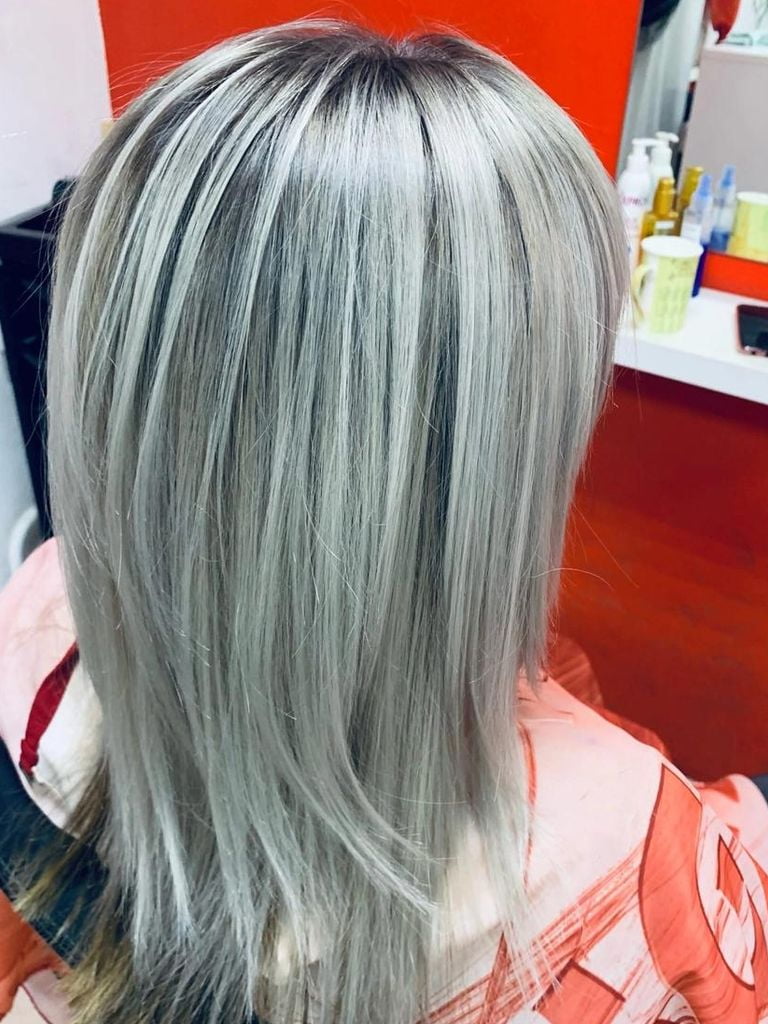 Мелирование + тонирование волос краской