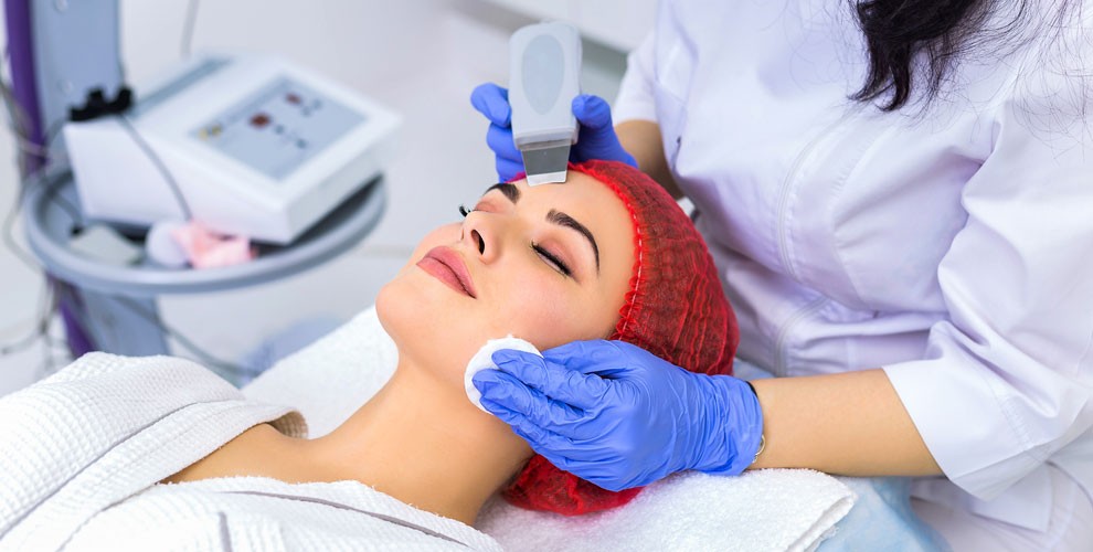 на ультразвуковую чистку лица, 1,5 ч.