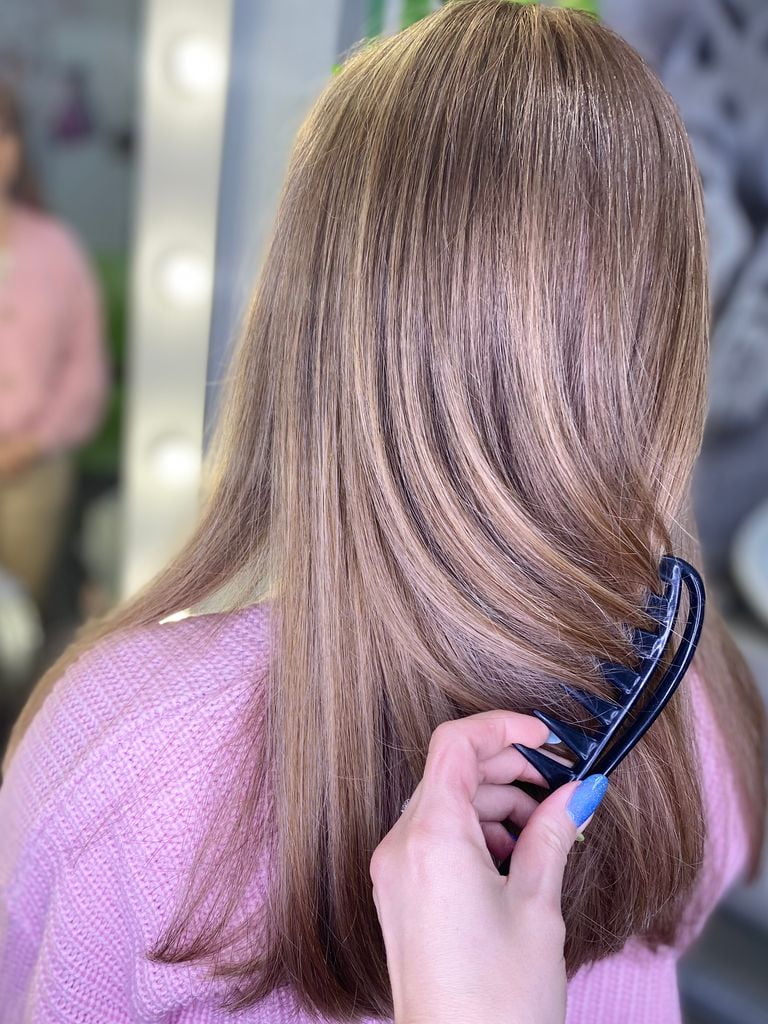 Тонирование волос краской