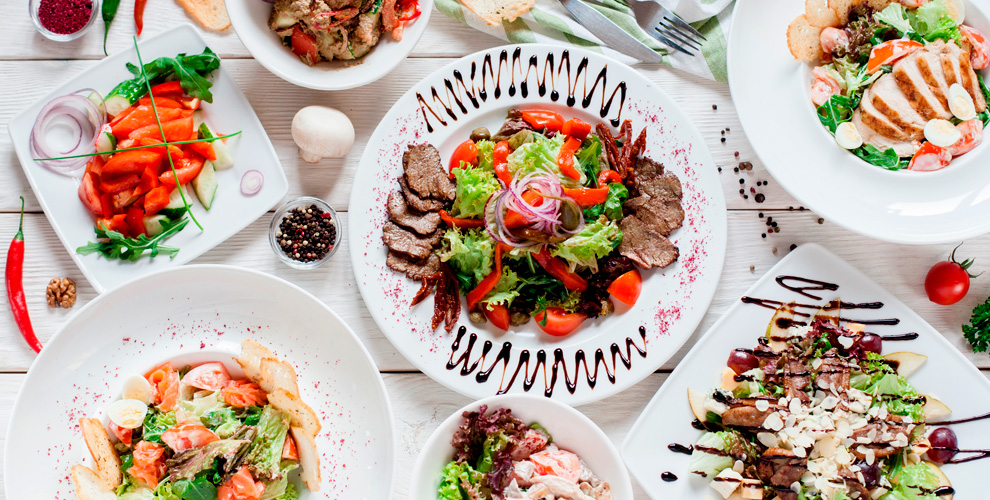 на банкетное меню для компании от 5 до 150 человек