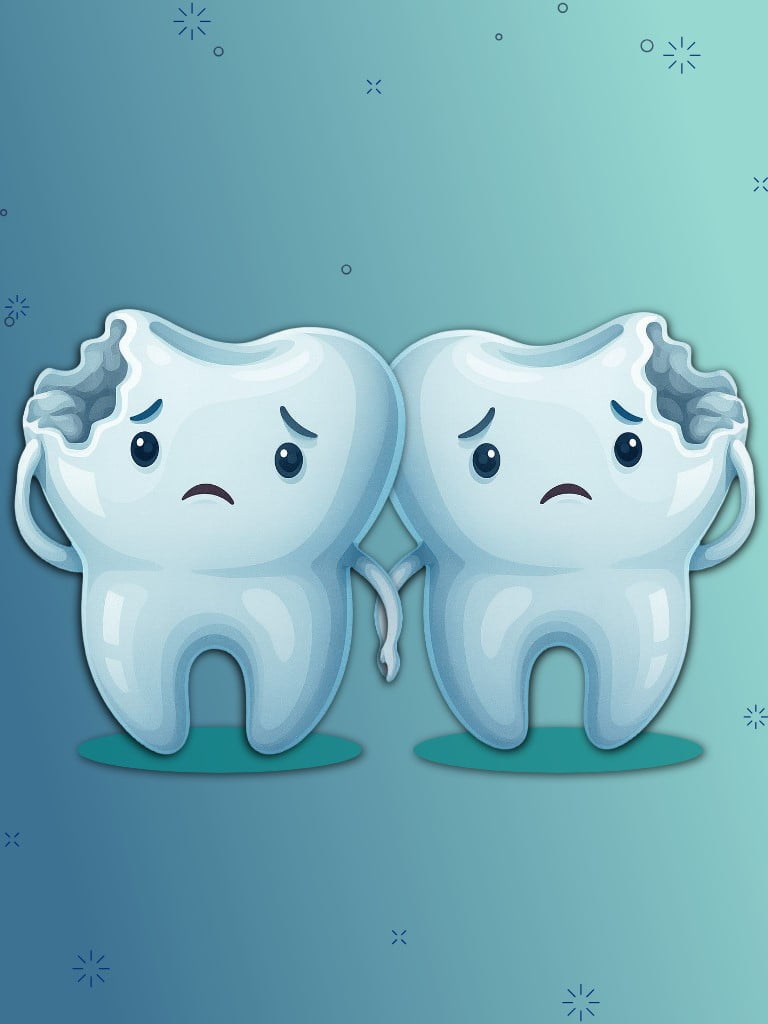 Лечение кариеса любой сложности (2 зуба)