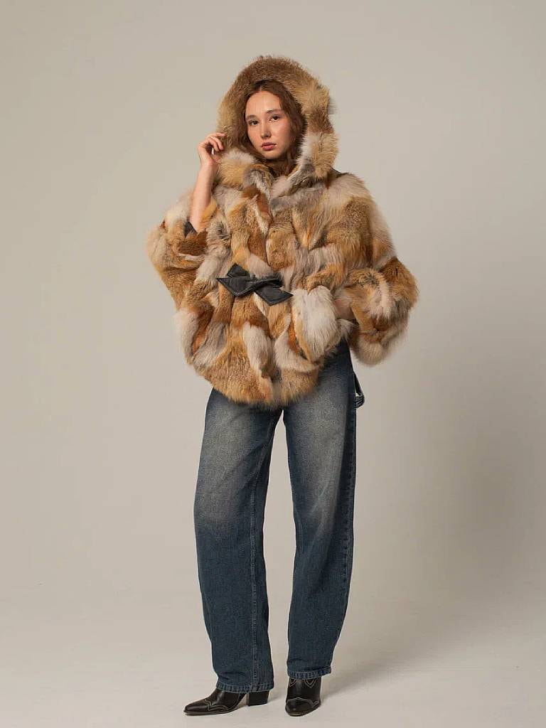 Шубы из кусочков меха