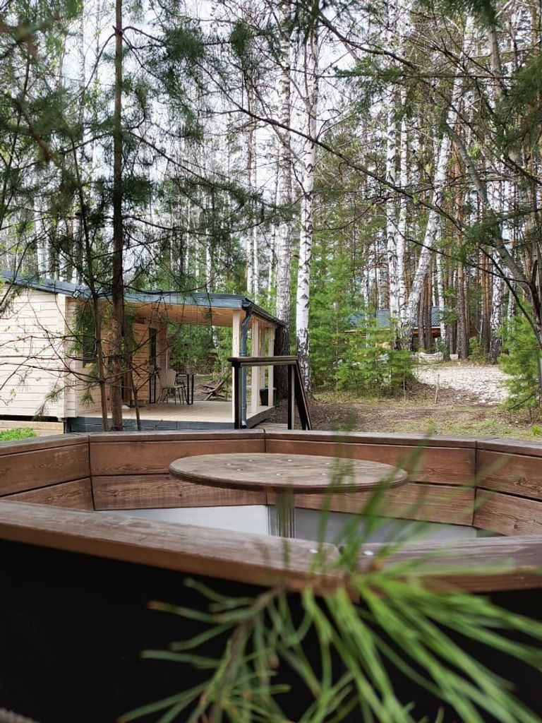 Горячий чан в подарок + баня до 6 человек, 7 ч.