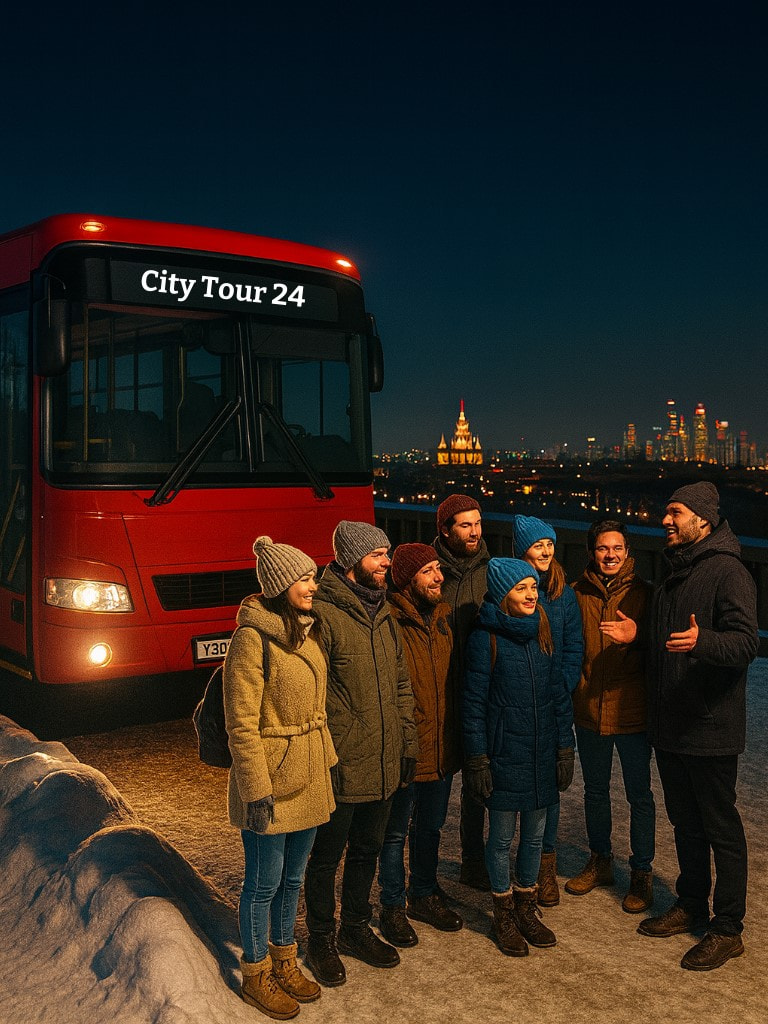 Автобусная вечерняя экскурсия «Три смотровые площадки Москвы»