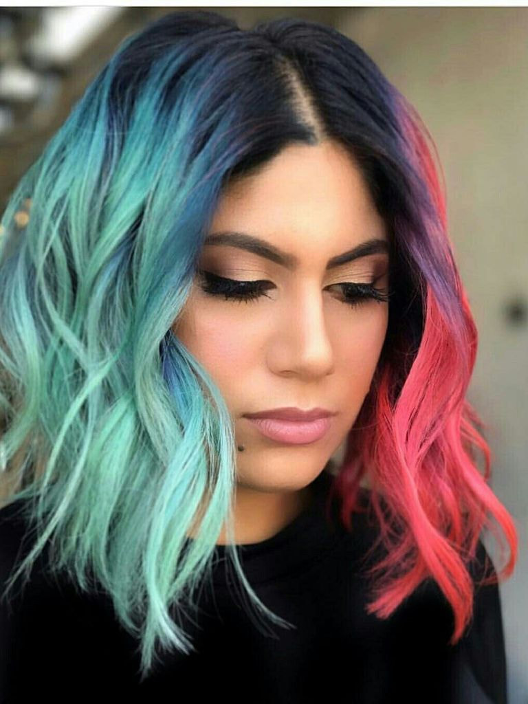 Сложное окрашивание волос + укладка по форме стрижки