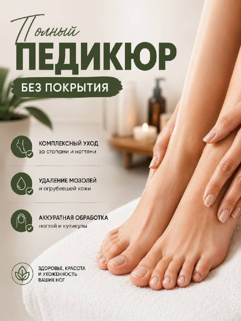 Женский педикюр