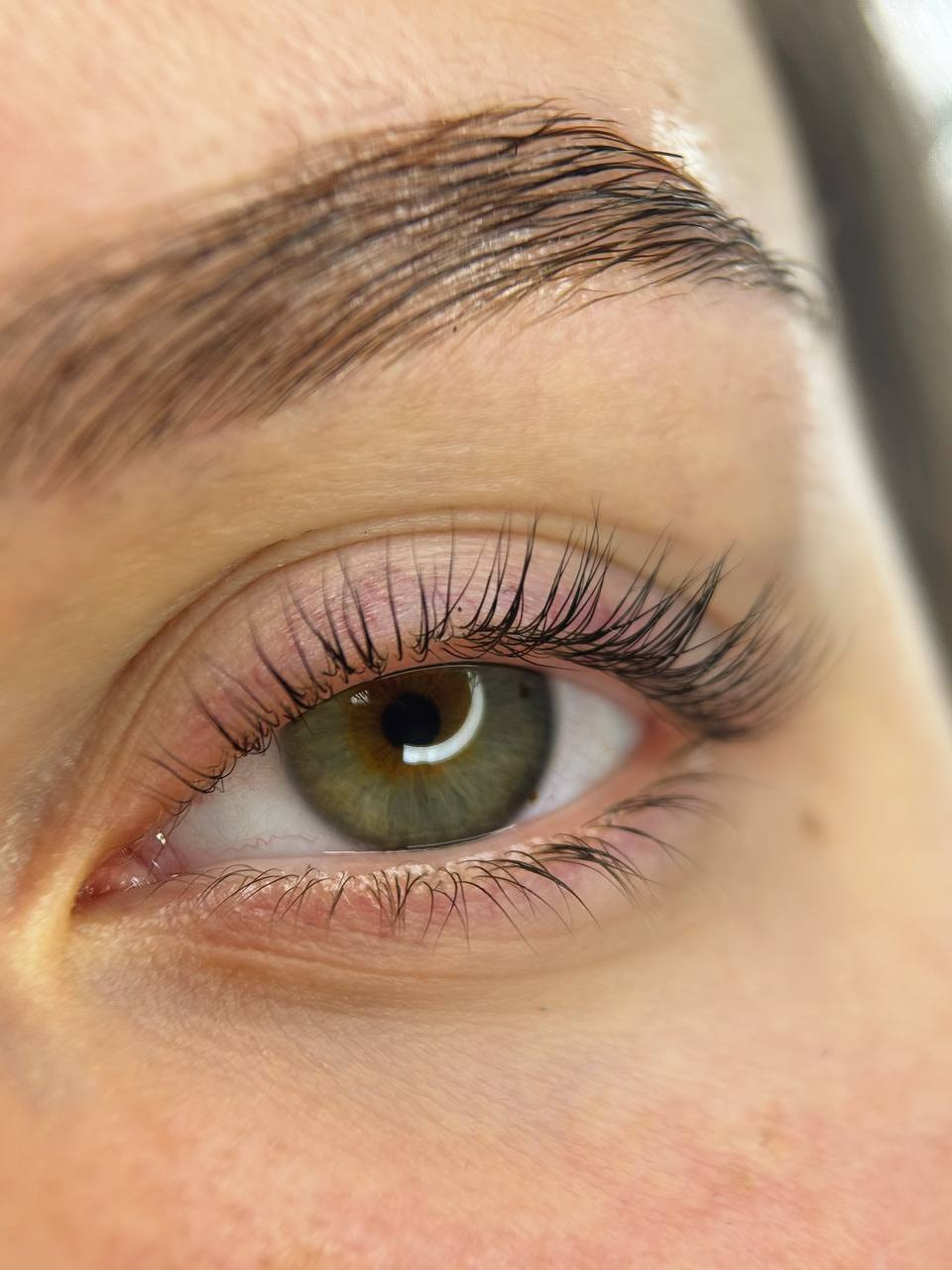 Ламинирование ресниц + окрашивание